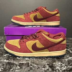 Nike SB Dunk Low 11.5M Dark Team Red/Burg Crush HQ1625-600 NIB